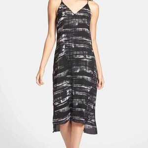 Trouve Faux Leather Strap Slipdress Midi‎ sz XS NWT